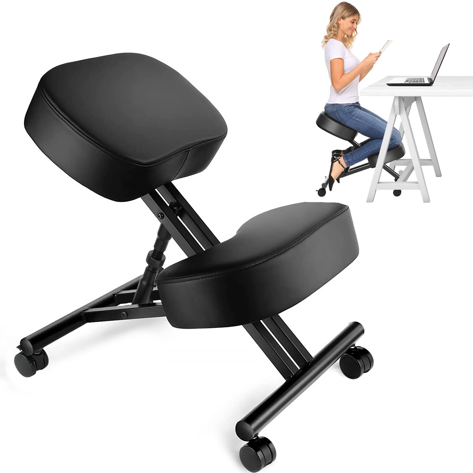 Office Furniture Home - Kneeling Chair Ergonomic for Office, Adjustable