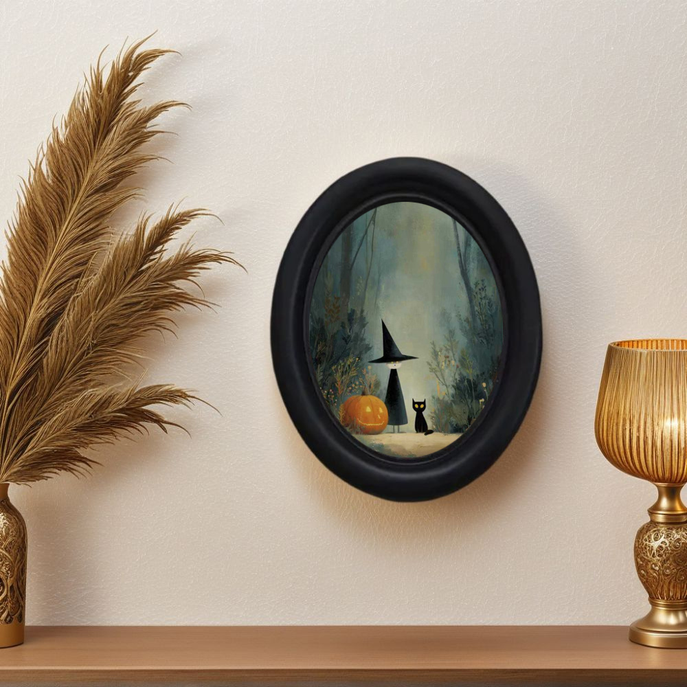 Office Furniture Home - A 3D Vintage Halloween Witch and