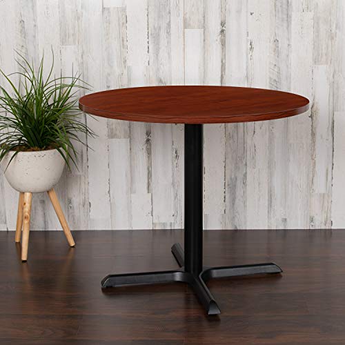 Conference Table Round - Mahogany 36