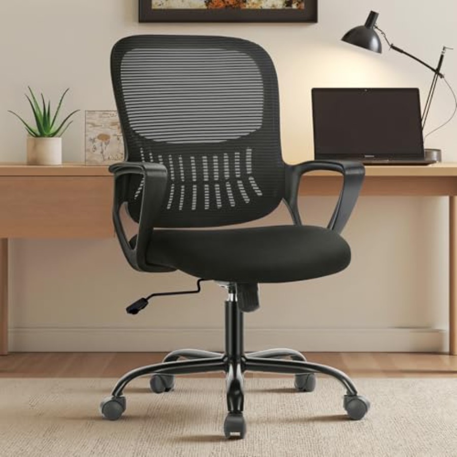 Task Chair Mid Back - Home Office Chair, Mid Back Computer
