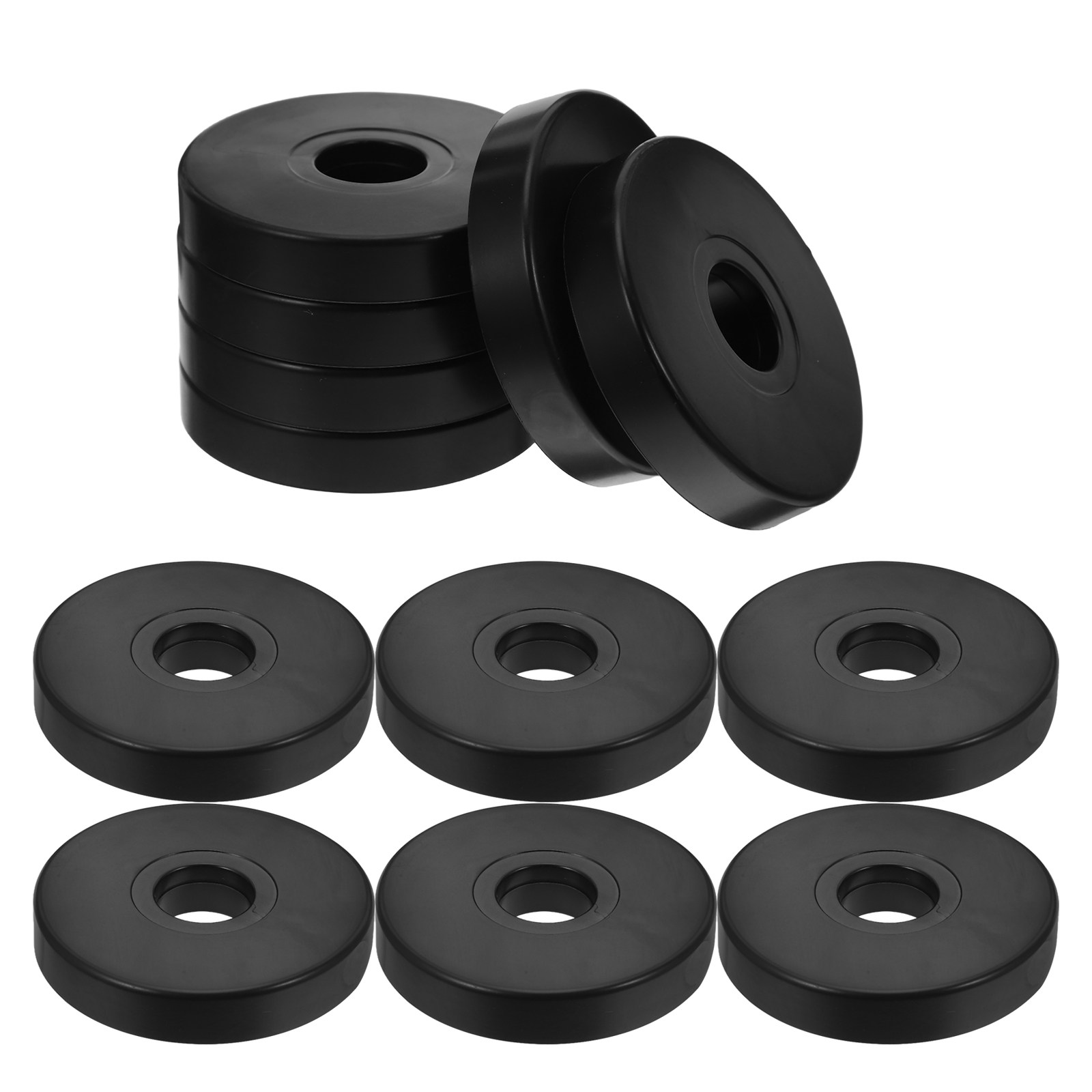 Office Furniture Home - 12Pcs Round Caster Pads Shock Absorbing