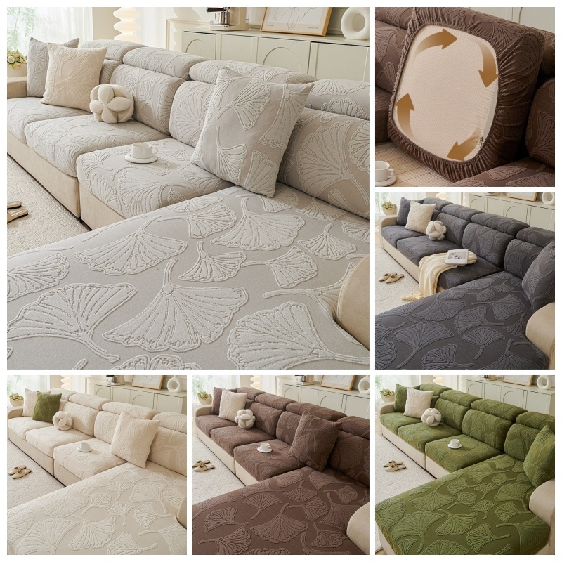 2Xl Office Furniture - 1pc Jacquard Velvet Sofa Cushion Cover
