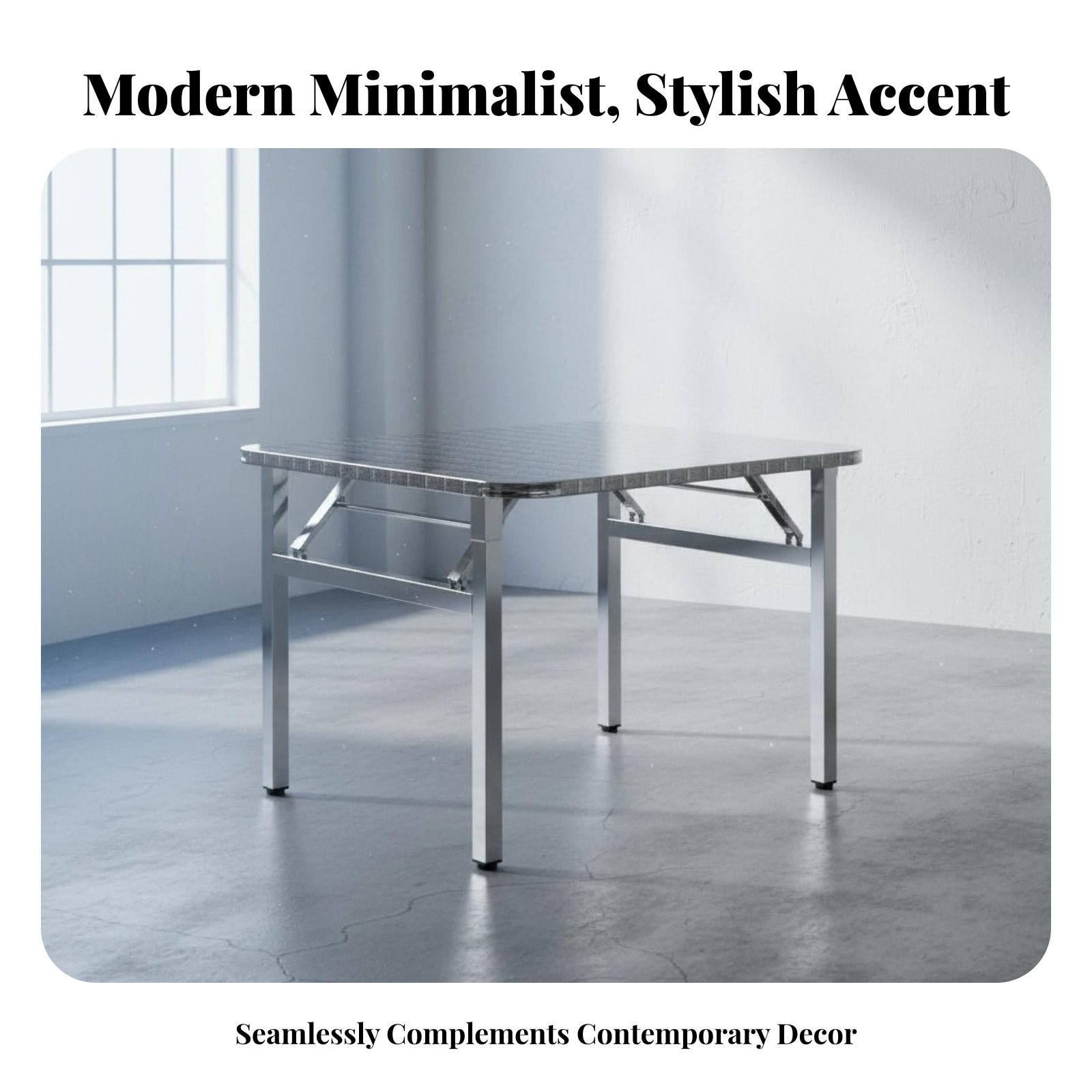 Office Furniture Home - Rectangular Folding Table Foldable Design Dining