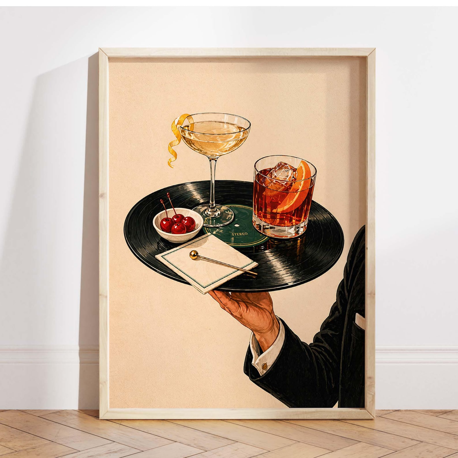 Vintage Vinyl Record Cocktail  - огляд і ціна Office Furniture Home