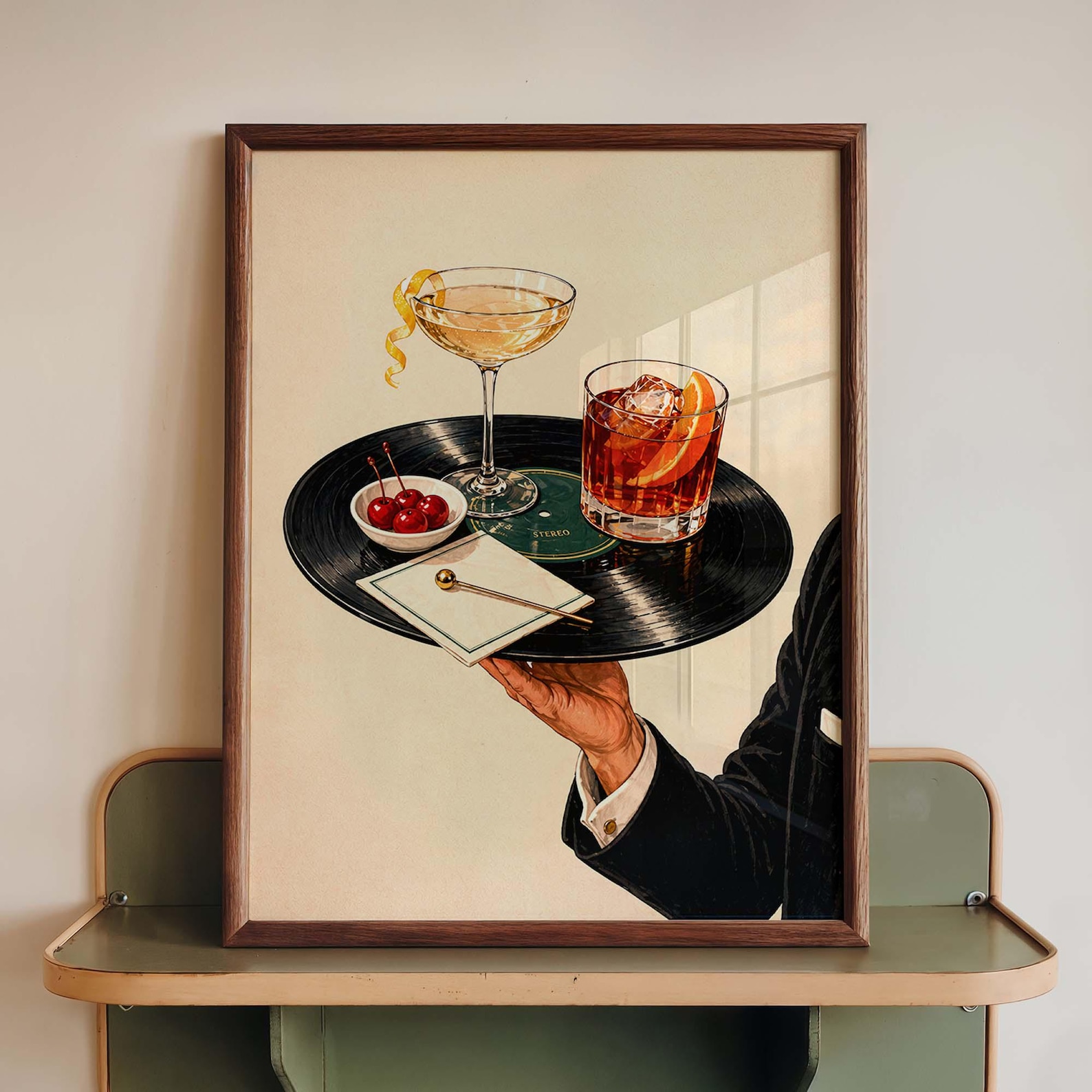 Vintage Vinyl Record Cocktail  - огляд і ціна Office Furniture Home