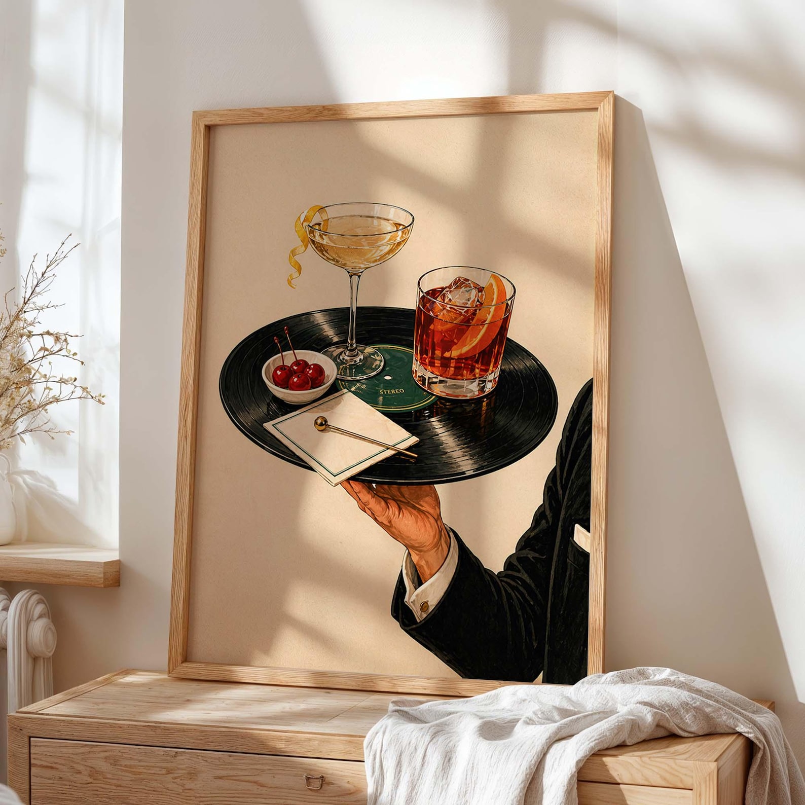 Vintage Vinyl Record Cocktail  - огляд і ціна Office Furniture Home
