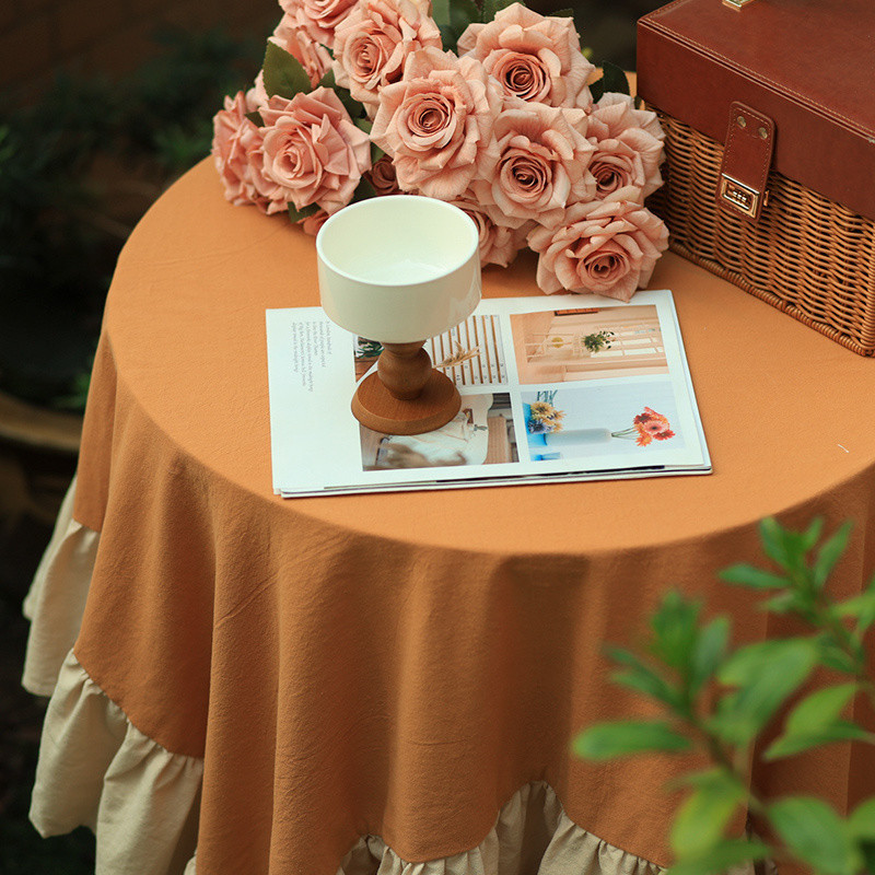 Farmhouse Rustic Ruffle Tablec - огляд і ціна Conference Table Round