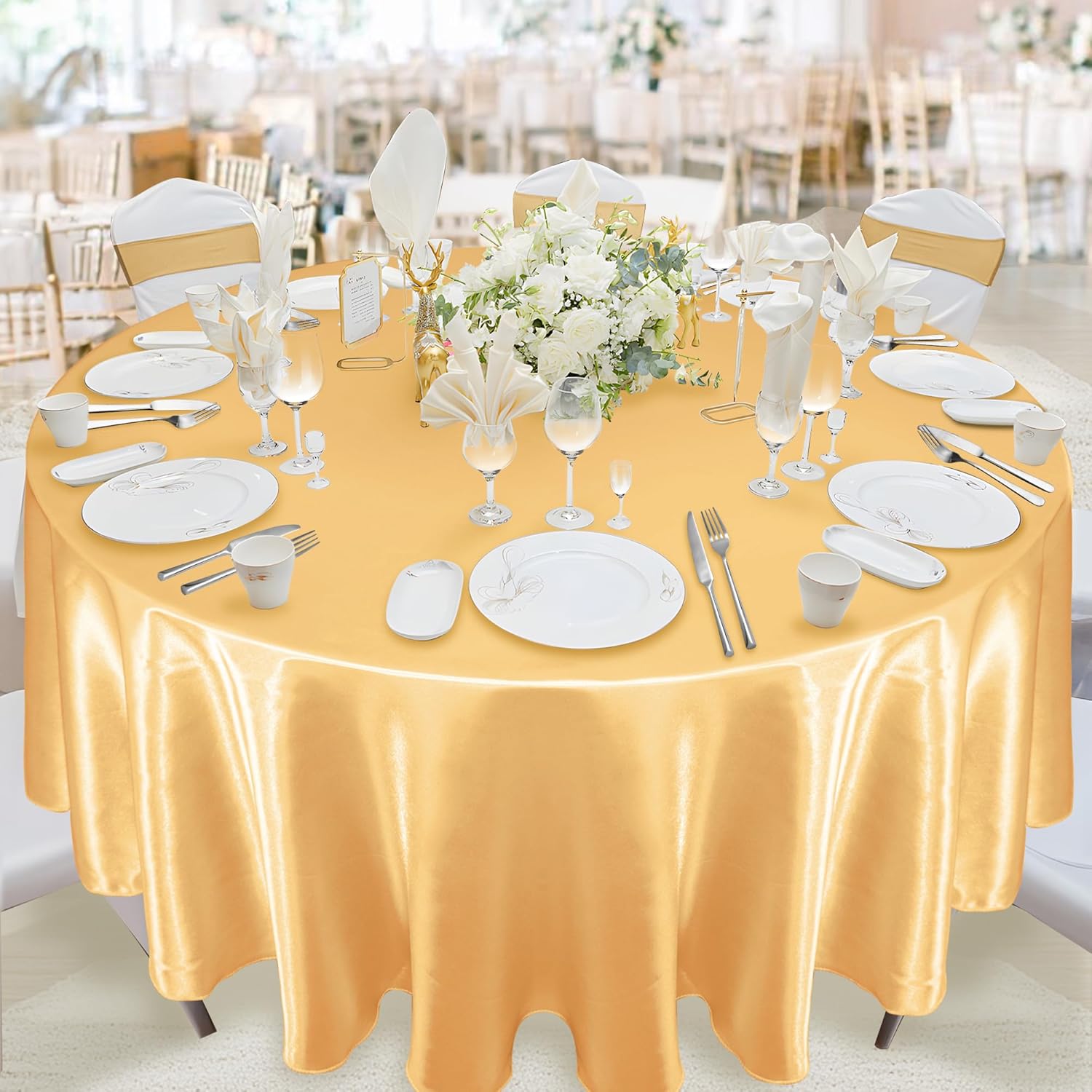 4pcs Round Table Cover Silky S - огляд і ціна Conference Table Round