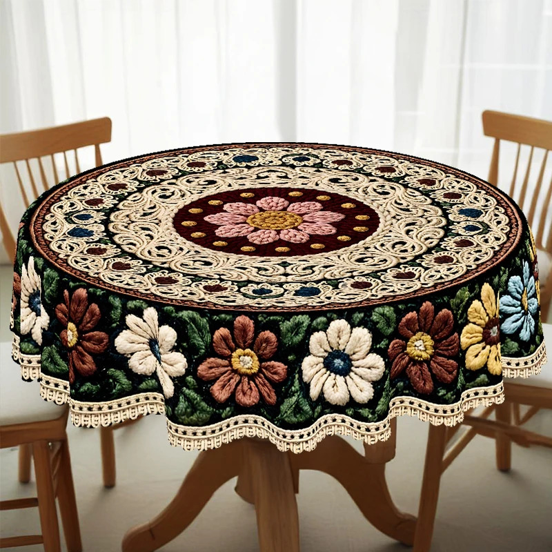 VIKAMA Vintage Floral Tableclo - огляд і ціна Conference Table Round