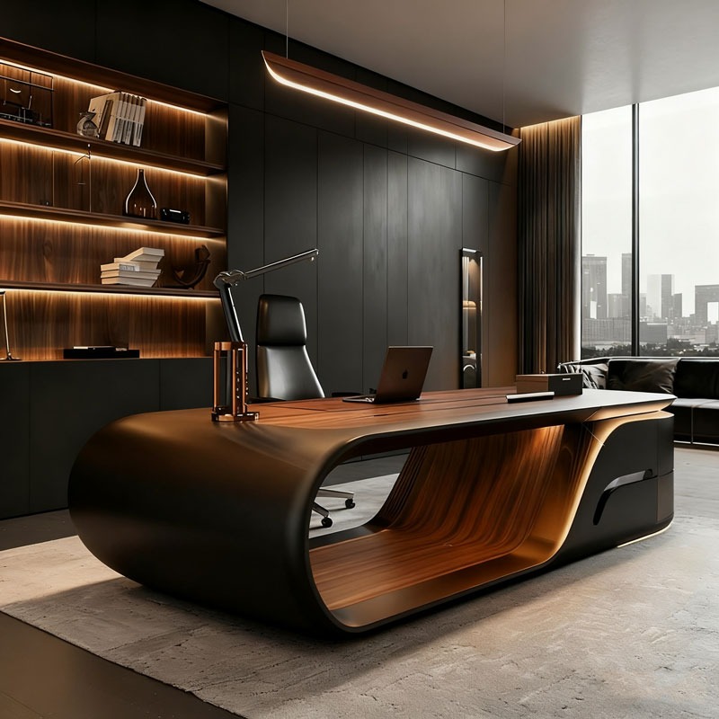 Luxury Modern L-Shaped Executi - огляд і ціна Office Furniture Manufacturers