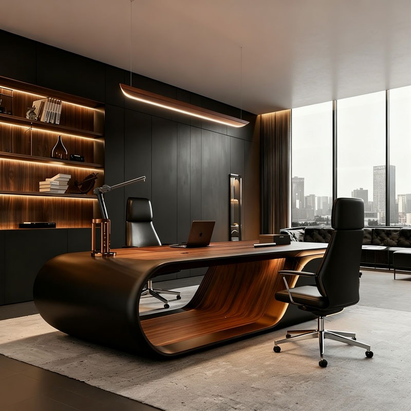 Luxury Modern L-Shaped Executi - огляд і ціна Office Furniture Manufacturers