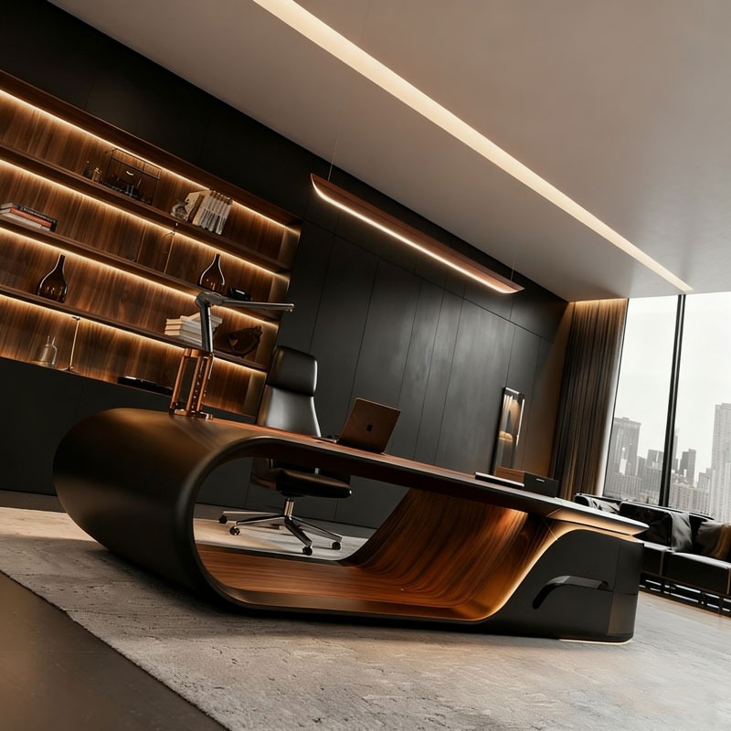 Luxury Modern L-Shaped Executi - огляд і ціна Office Furniture Manufacturers