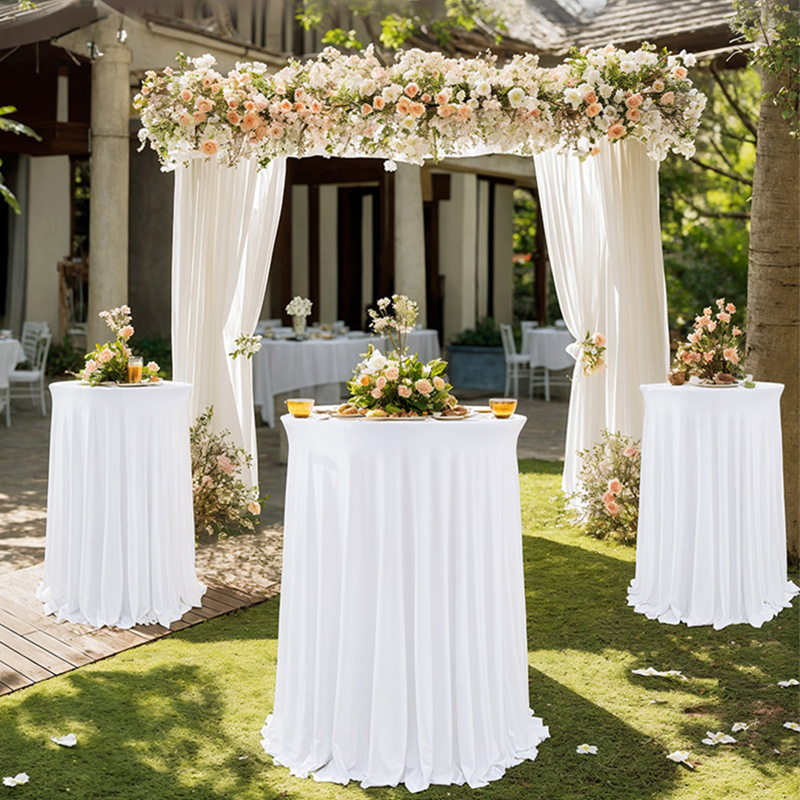 Stretch Table Skirt White Tabl - огляд і ціна Conference Table Round