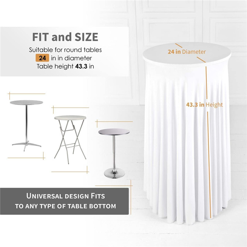 Stretch Table Skirt White Tabl - огляд і ціна Conference Table Round