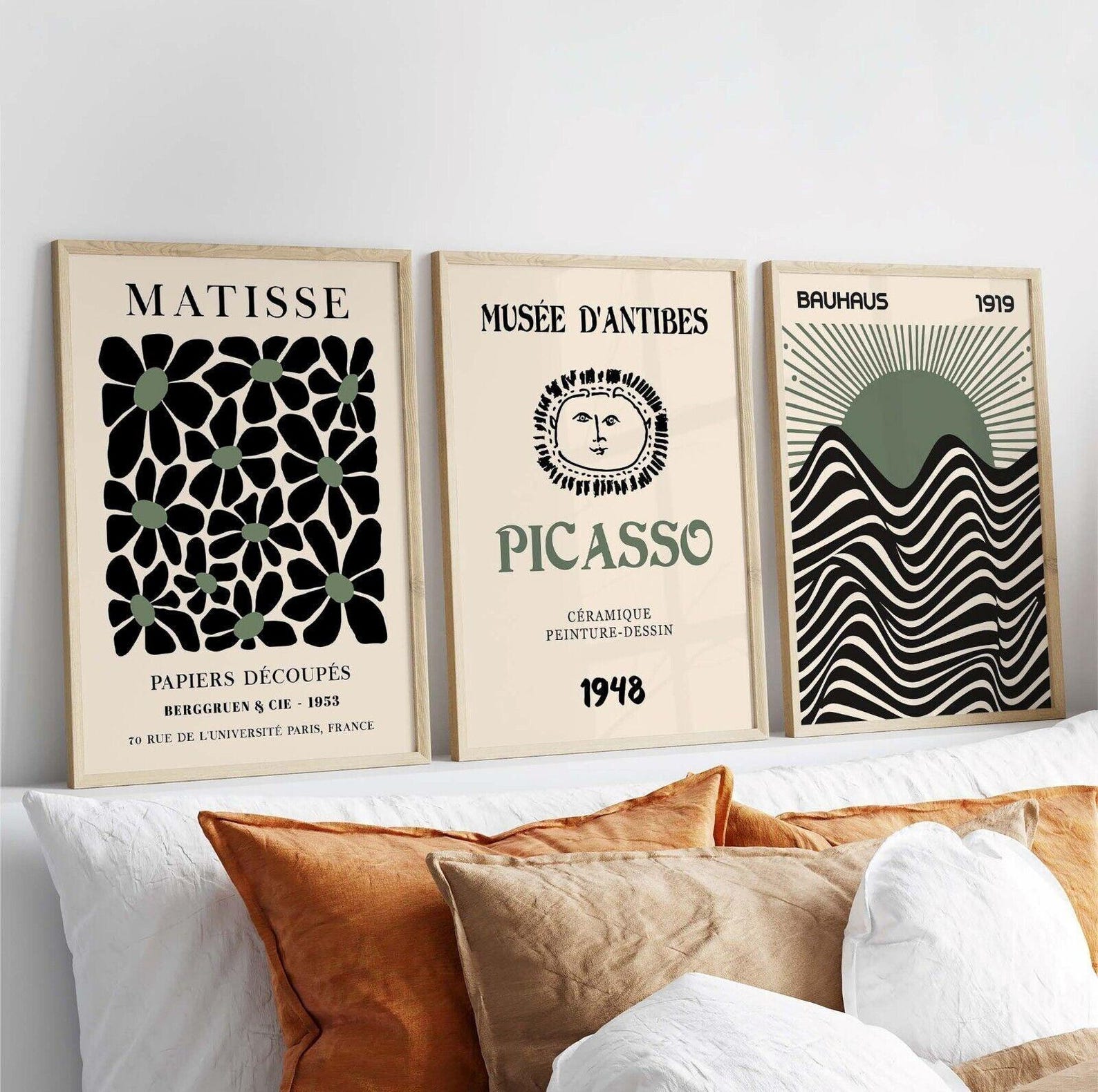 3pcs/set Retro Matisse Canvas  - огляд і ціна Office Furniture Home