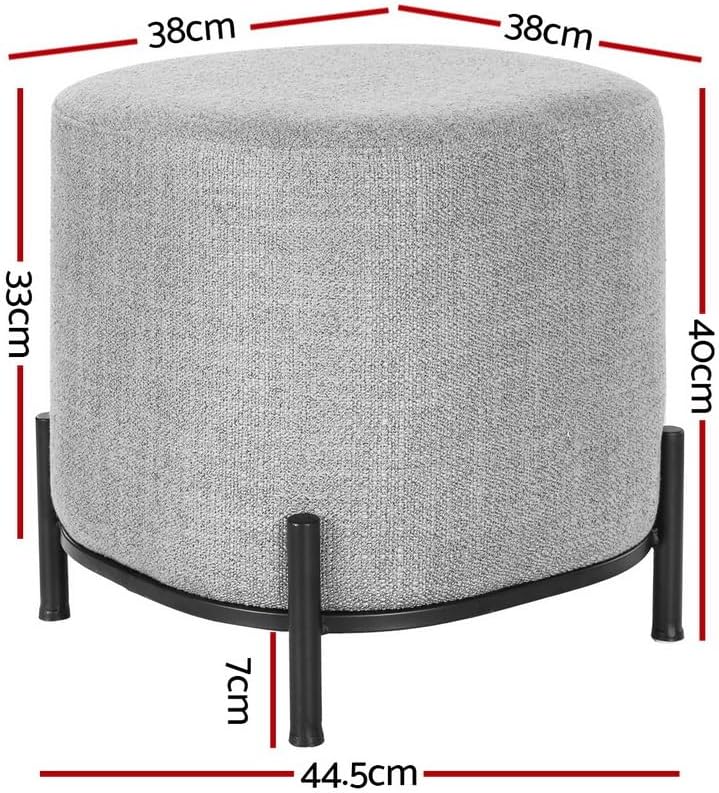**/Ottoman, Round Footstool Lo - огляд і ціна Office Furniture Home