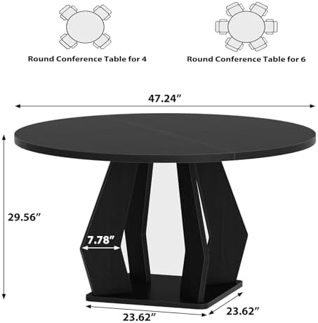 Round Conference Table for 4-6 - огляд і ціна Conference Table Round