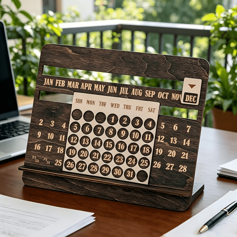 Wooden Perpetual Calendar with - огляд і ціна Conference Table Round