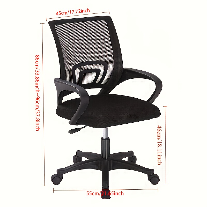 1pc Office Chair, Ergonomic Co - огляд і ціна Task Chair Mid Back