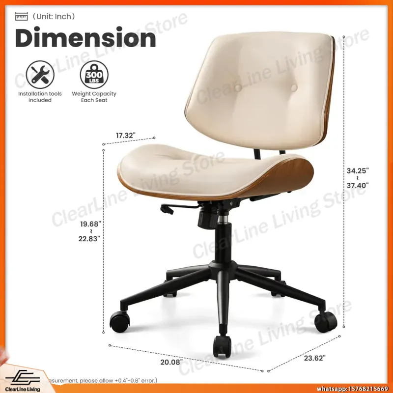Modern PU Leather Office Chair - огляд і ціна Task Chair Mid Back